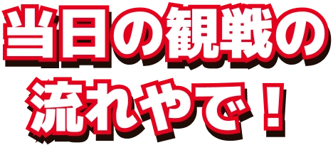 当日の観戦の流れやで！